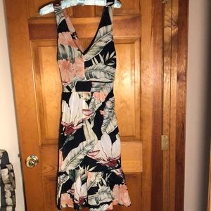 Tropical Print Dress